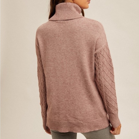 Cable Knit Turtle Neck Sweater - Picture 3 of 3